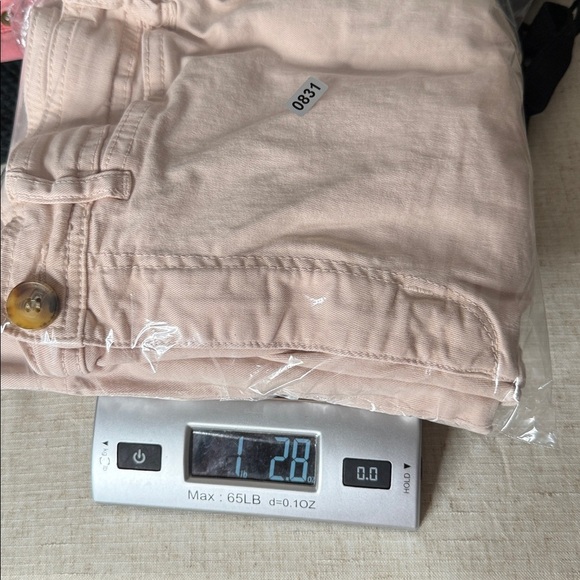 Marine Layer Bridget Slim Wide Leg Crop in Peach Whip - Picture 9 of 9